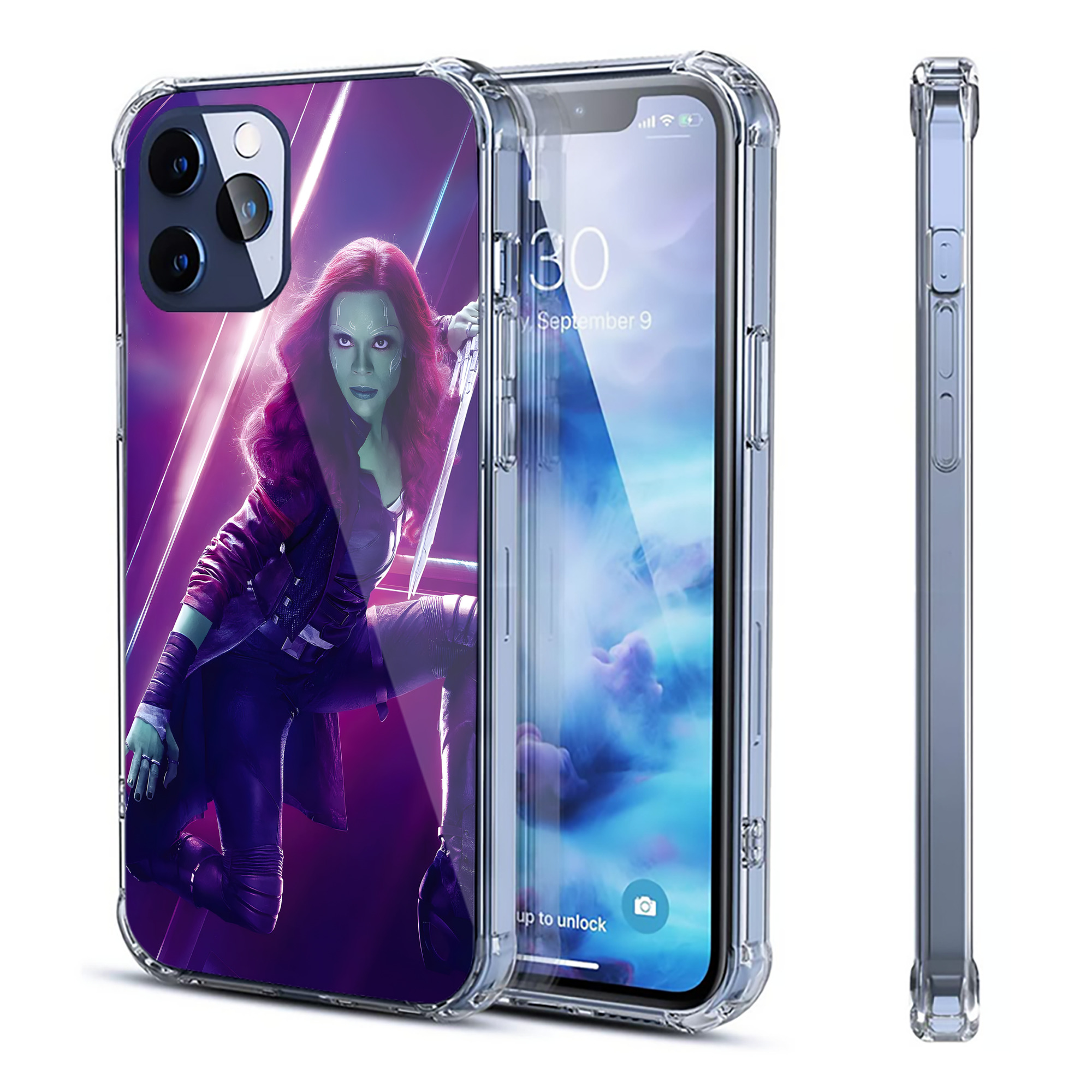 （画像用） アベンジャーズ The Avengers 【iPhone 12シリーズ対応】透明スマホケース（クリアソフトケース）